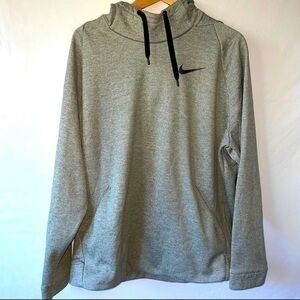 NIKE Dri-Fit Gray Loose Neck Hoodie - XL